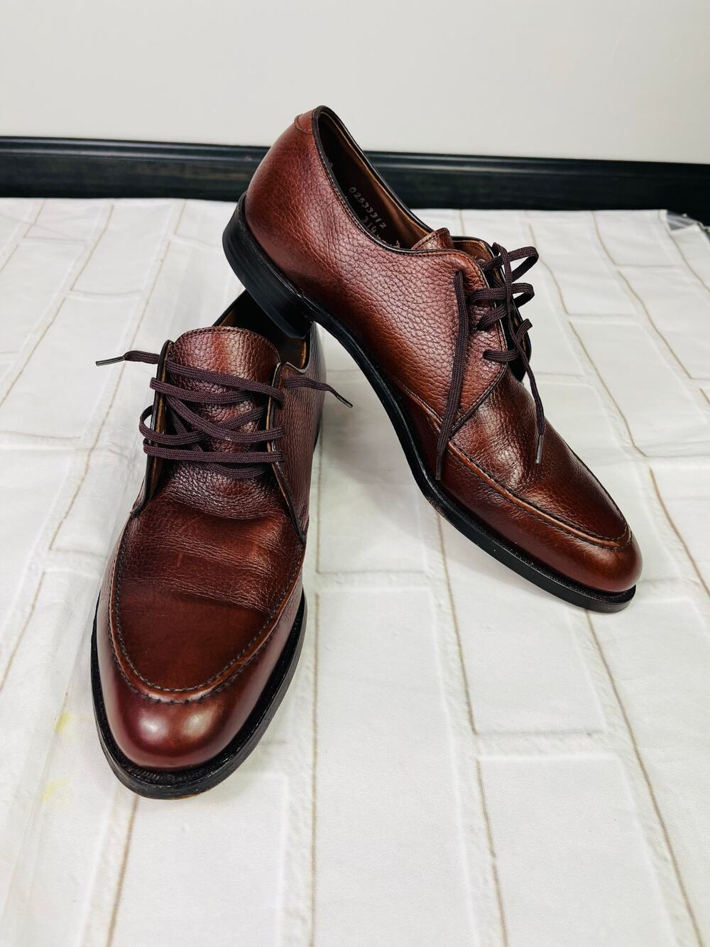 NEW Hanover men's brown leather dress shoes sz 11AAA